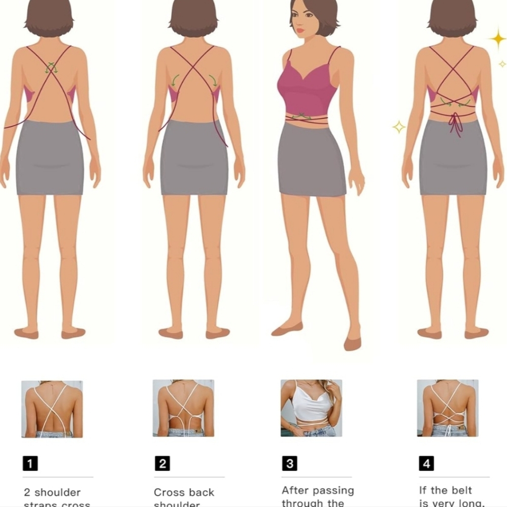 Satin Wrap Top - Picture 3 of 6